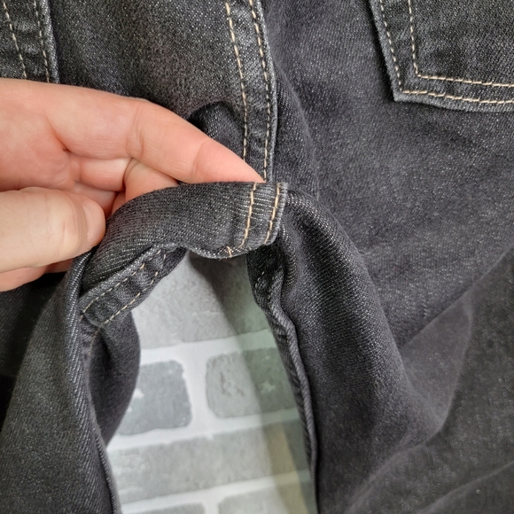 Levi's 515 Boot Cut Lower Rise Vintage Y2K Flaired Black Denim Jeans Size 6 Mis - Picture 7 of 16